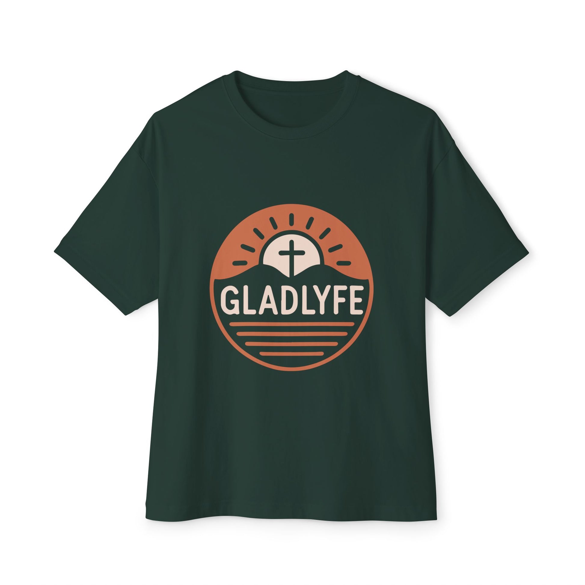 Spiritual Oversized Tee, Christian T-Shirt, Faith-Based Apparel, Relaxed Fit Top, Inspirational Graphic Tee