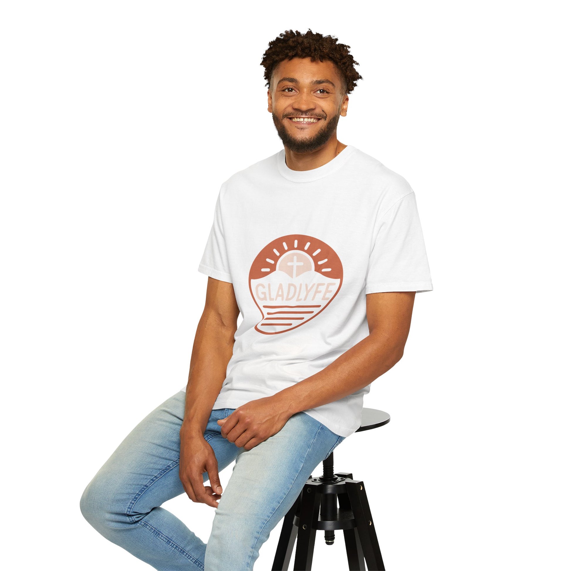 Sunrise Faith T-shirt | Unisex Garment-Dyed Tee | Christian Apparel, Inspirational Shirt, Casual Everyday Wear, Gifts for Him/Her