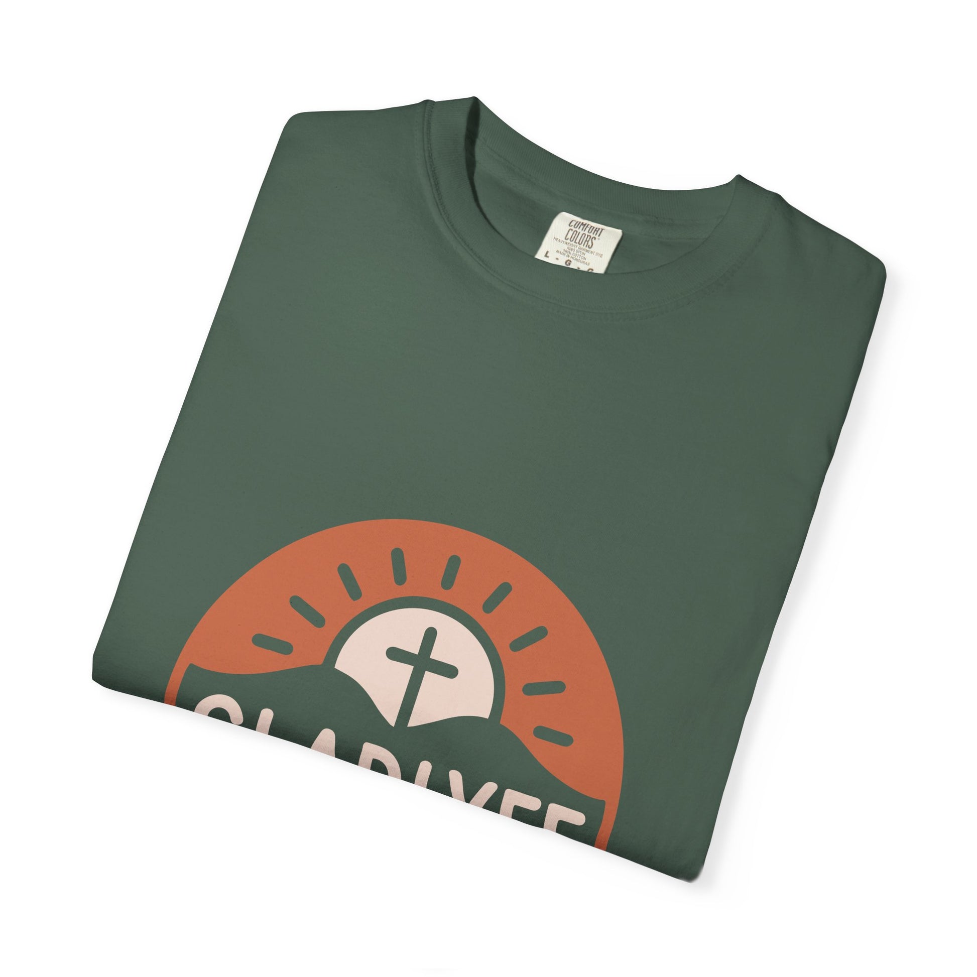 Sunrise Faith T-shirt | Unisex Garment-Dyed Tee | Christian Apparel, Inspirational Shirt, Casual Everyday Wear, Gifts for Him/Her
