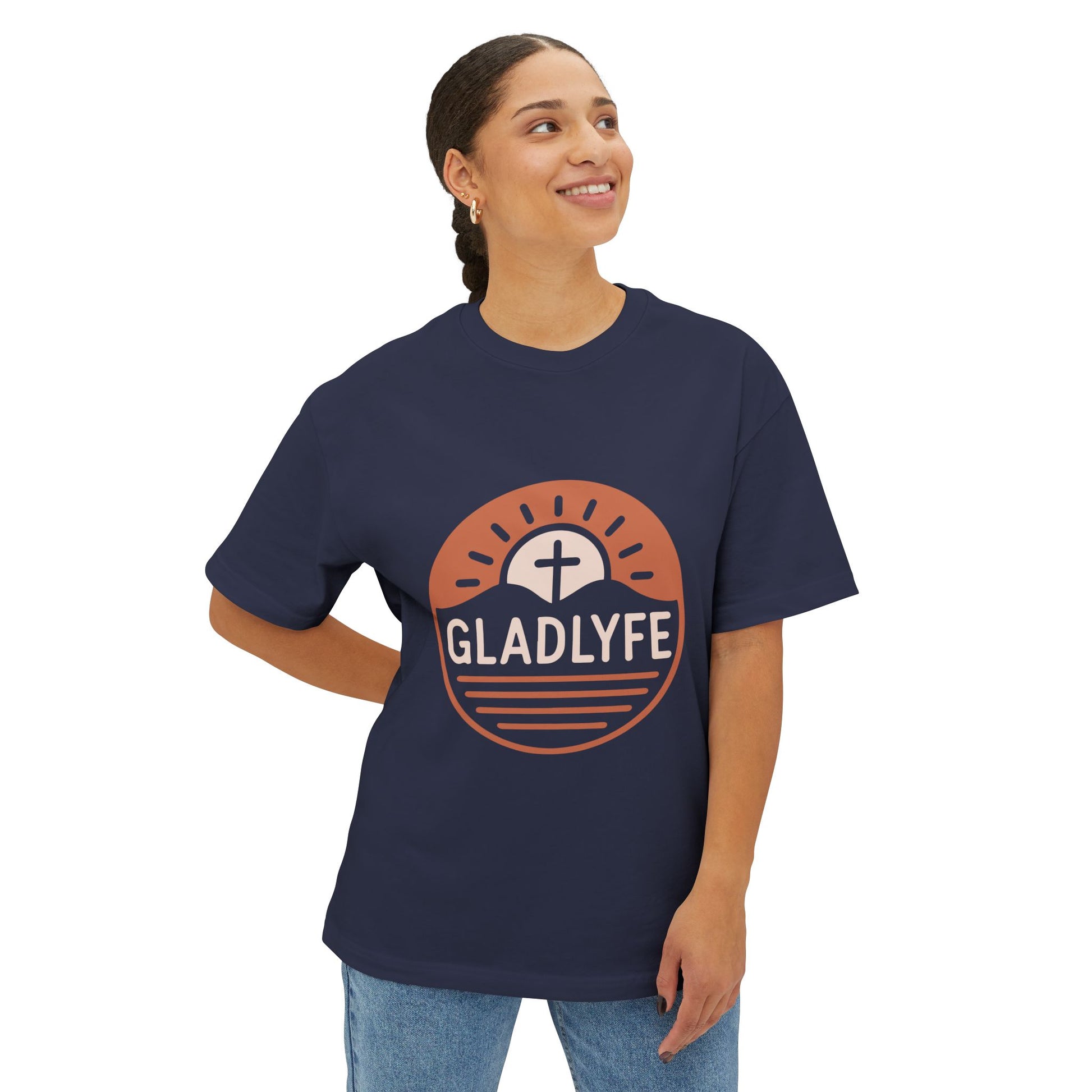 Spiritual Oversized Tee, Christian T-Shirt, Faith-Based Apparel, Relaxed Fit Top, Inspirational Graphic Tee