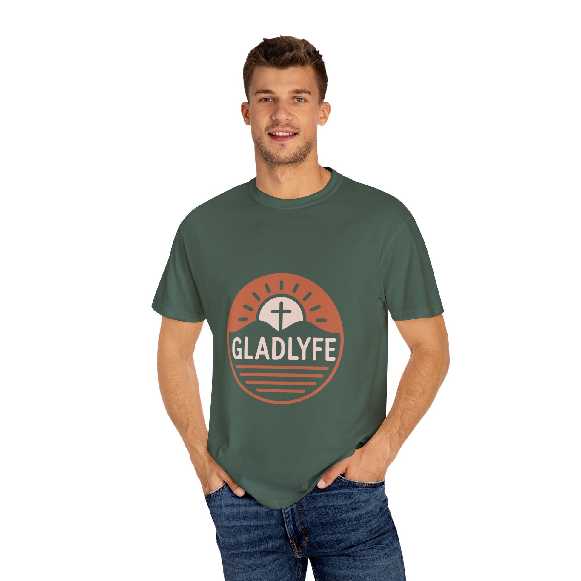Sunrise Faith T-shirt | Unisex Garment-Dyed Tee | Christian Apparel, Inspirational Shirt, Casual Everyday Wear, Gifts for Him/Her