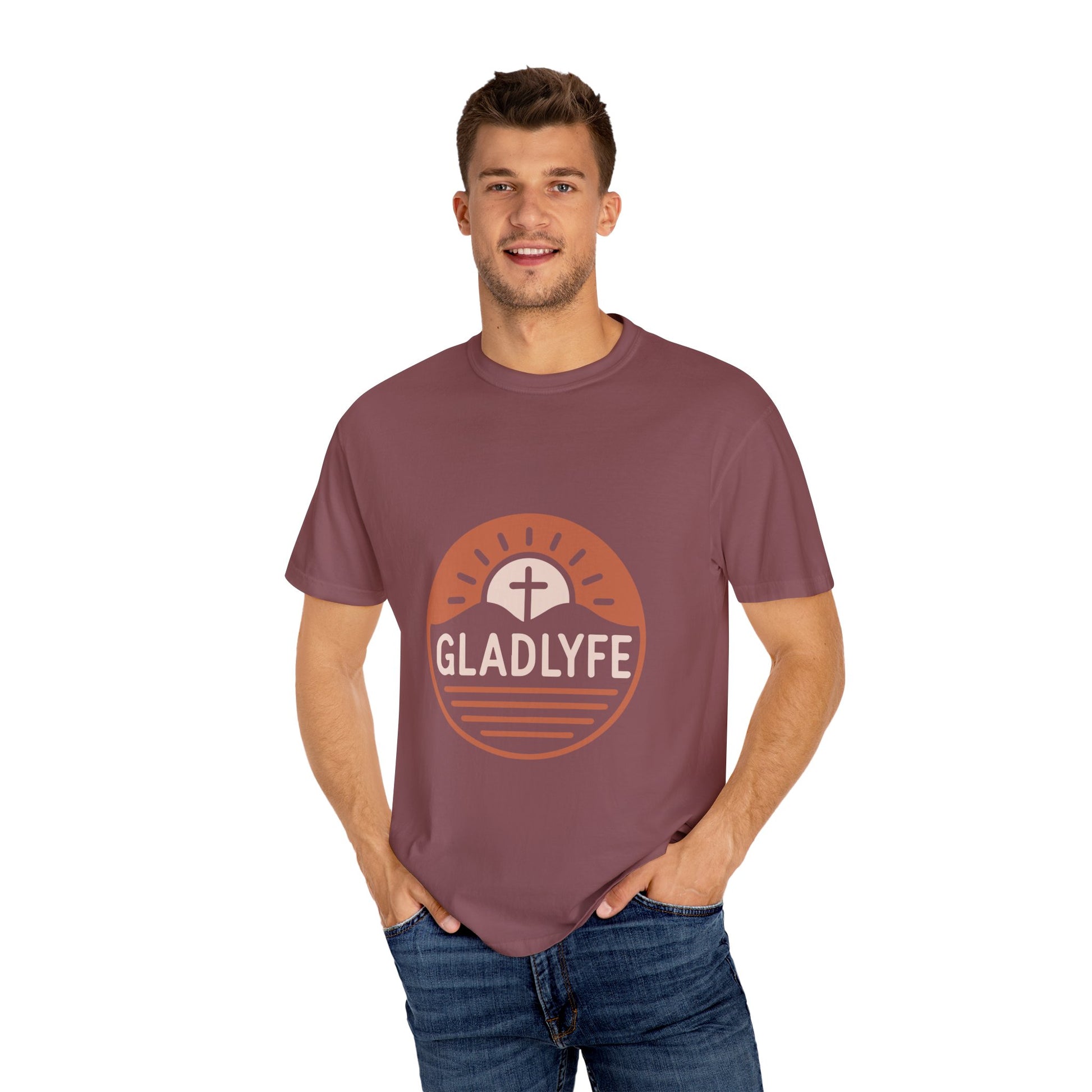 Sunrise Faith T-shirt | Unisex Garment-Dyed Tee | Christian Apparel, Inspirational Shirt, Casual Everyday Wear, Gifts for Him/Her