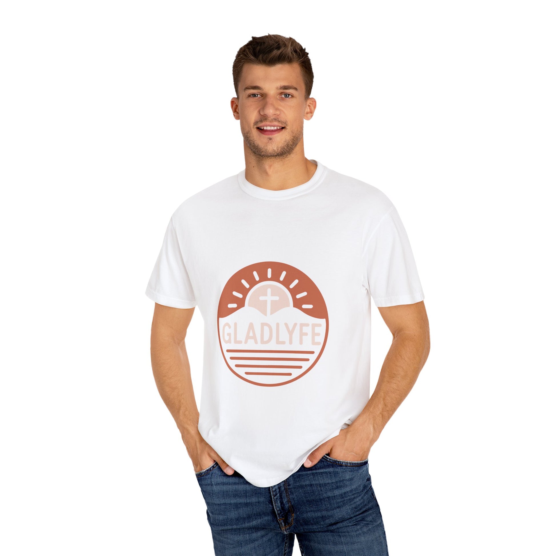 Sunrise Faith T-shirt | Unisex Garment-Dyed Tee | Christian Apparel, Inspirational Shirt, Casual Everyday Wear, Gifts for Him/Her