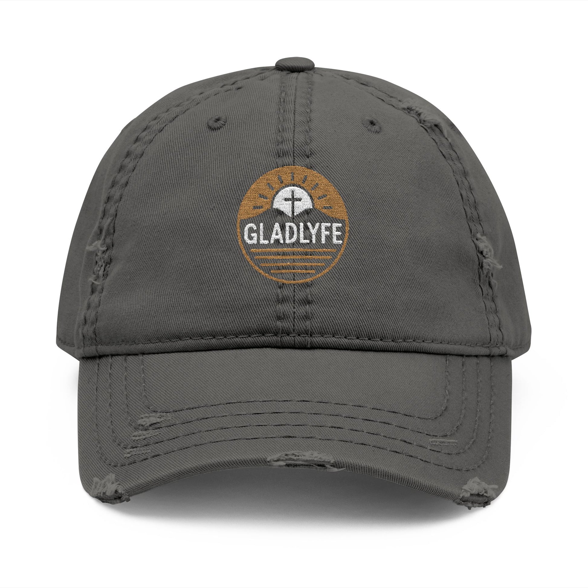 Distressed Dad Hat with Gladlyfe Embroidery | Casual Style Cap for Outdoor Adventures, Gifts for Dads, Trendy Accessory, Summer Hat, [...]